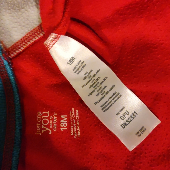 Bundle of 5 Carter's 18-month long sleeves bodysuit.  Sleep and Play. - Picture 5 of 11